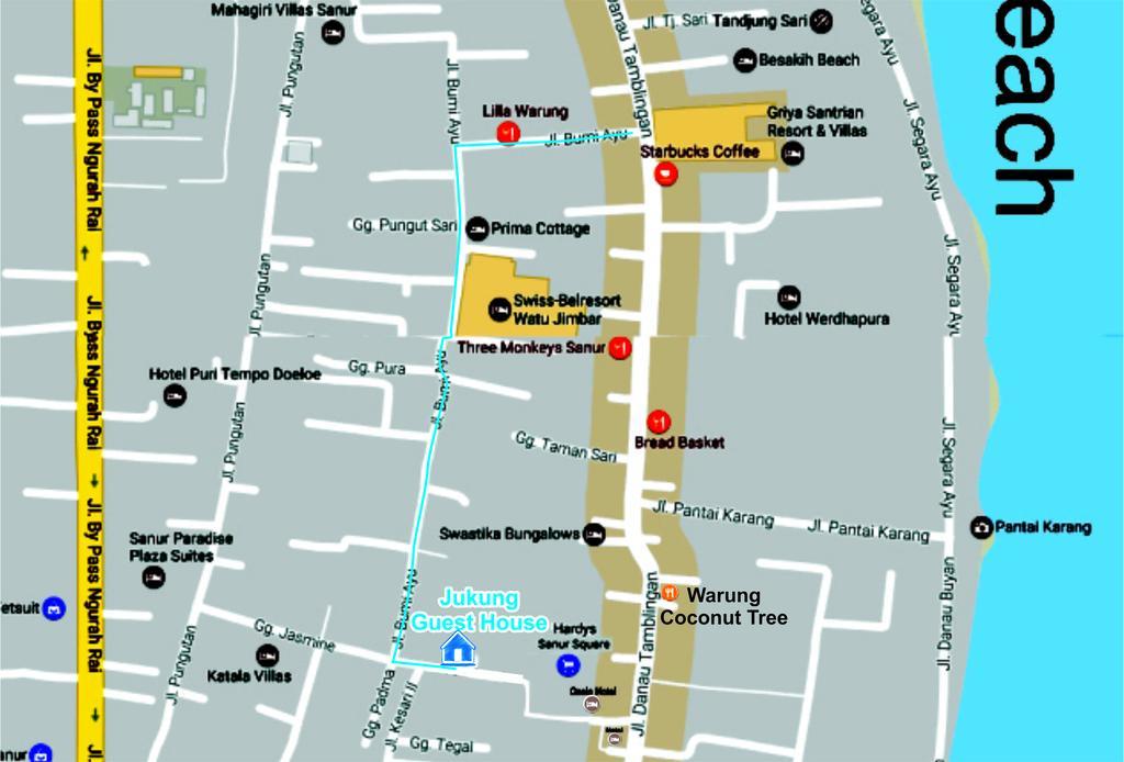 Jukung Guest House Sanur  Ngoại thất bức ảnh
